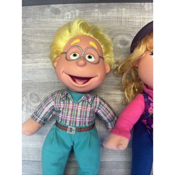 Puzzle Place Plush Dolls Fisher Price Ben Jody Vintage 90s Lot of 2 - Picture 2 of 11